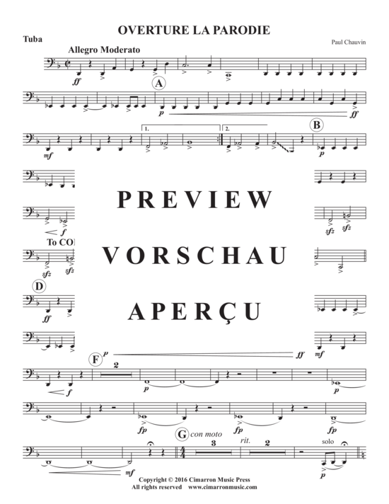 Produktgalerie: Seite 18 von 19 Overture la Parodie , , (Blechbläserquintett)