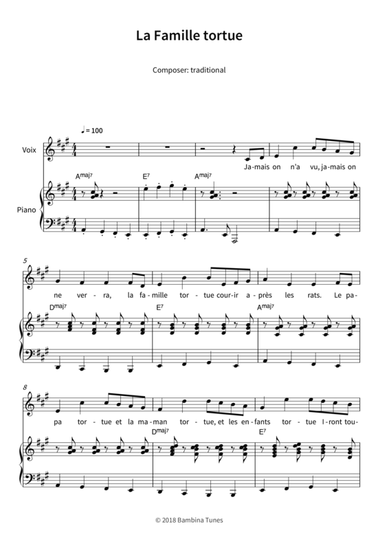 Produktbild zu: La Famille tortuetraditional