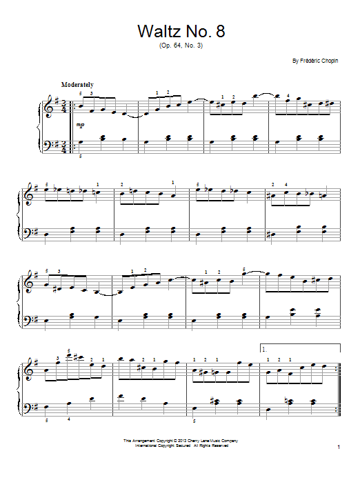 Product picture to: Waltz No. 8, Op. 64, No. 3