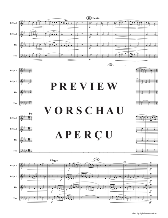 Produktgalerie: Seite 3 von 21 Vier Weihnachts-Motetten, , (2xTromp in B, Horn in F (Pos), Pos)
