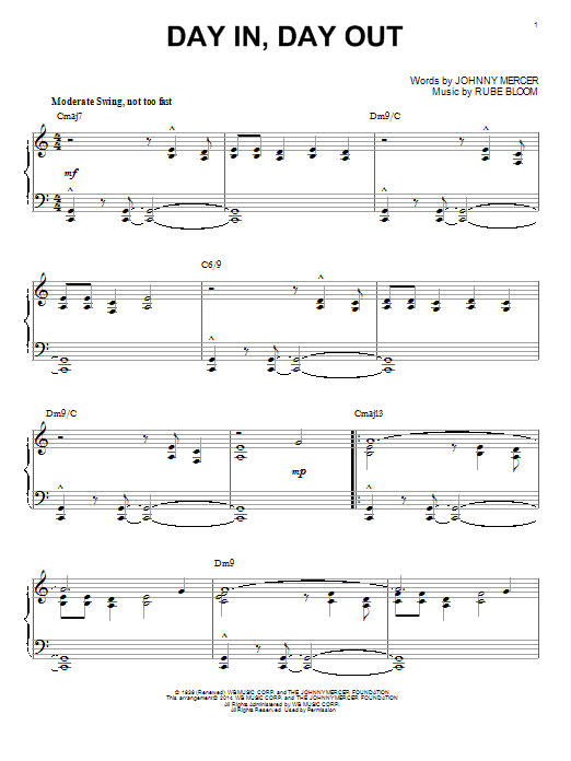 Product picture to: Day In, Day Out [Jazz version] (arr. Brent Edstrom)