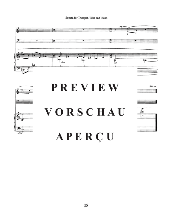 Produktgalerie: Seite 19 von 21 Sonata , , (Trompete in Bb/C, Tuba + Klavier)