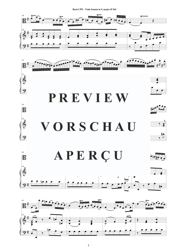 Product gallery: Page 4 of 11 Viola Sonata in G-Dur H564, , Viola and Piano/Harpsichord