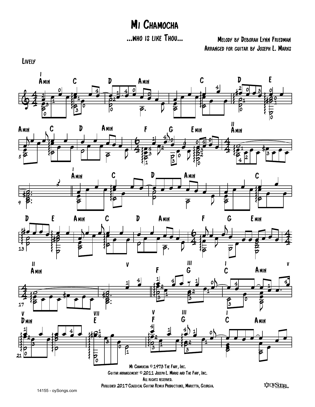 Produktbild zu: Oseh Shalom Vars 1, 2 (arr. Joe Marks)