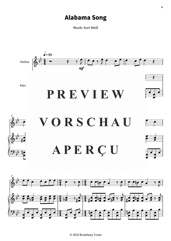 gallery: Alabama Song, , (Violine und Klavier)