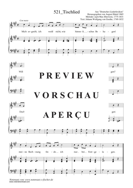 Product gallery: Page 2 of 3 Tischlied , , Piano and Voice