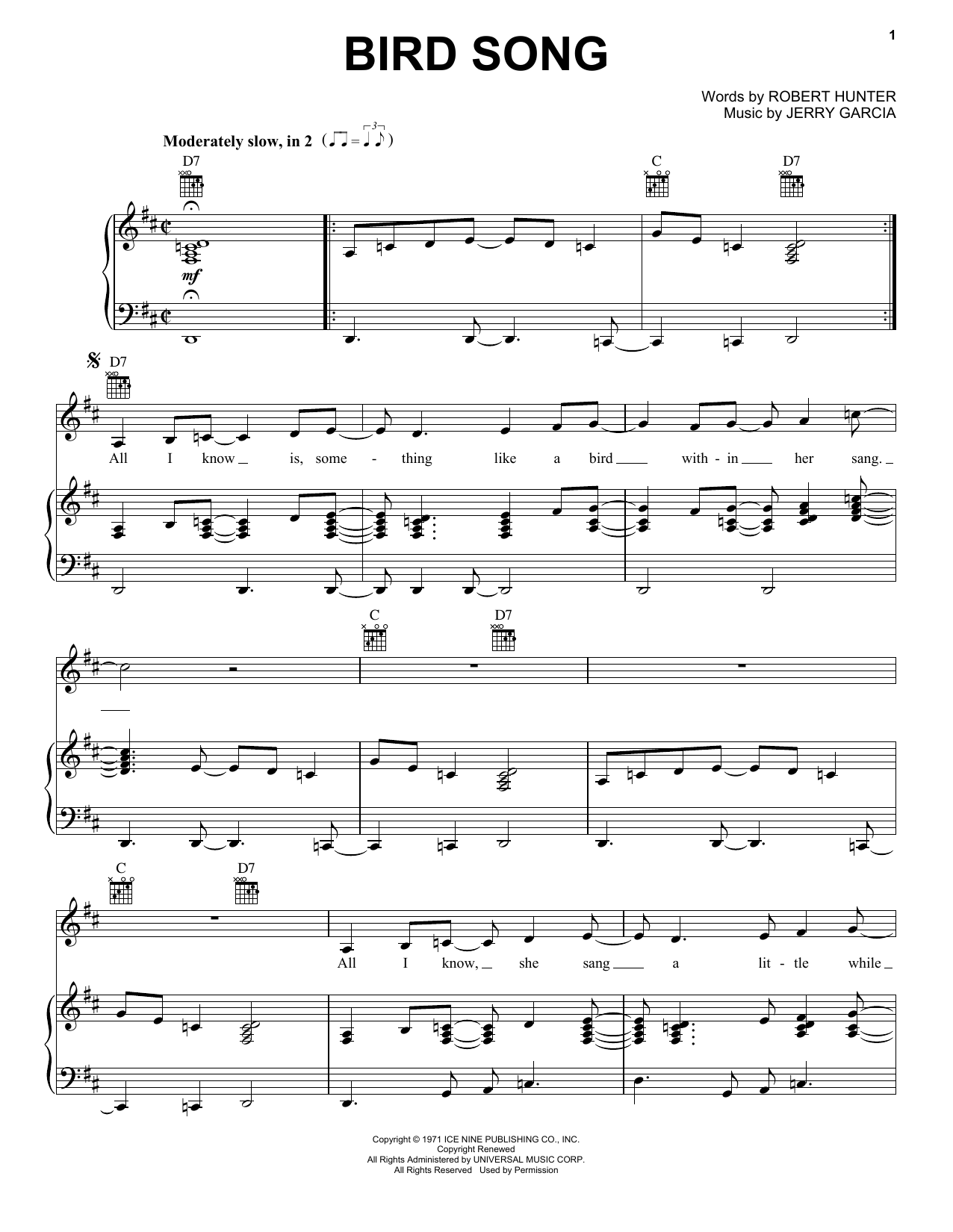 Produktbild zu: Bird Song