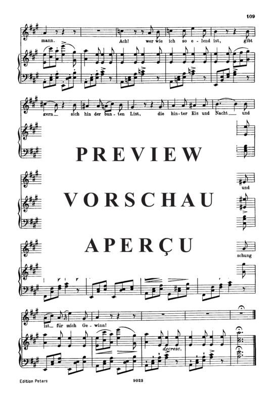 Product gallery: Page 3 of 3 Täuschung D.911-19 (Winterreise), , High Voice and Piano