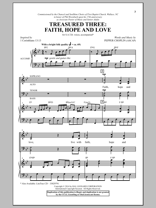 Produktbild zu: Treasured Three: Faith, Hope And Love