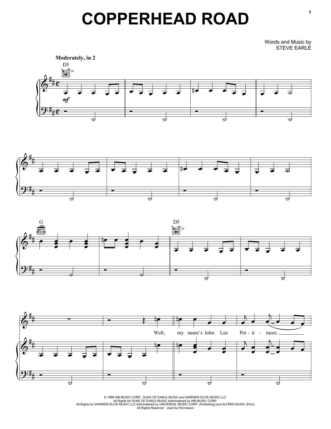 Produktbild zu: Copperhead Road
