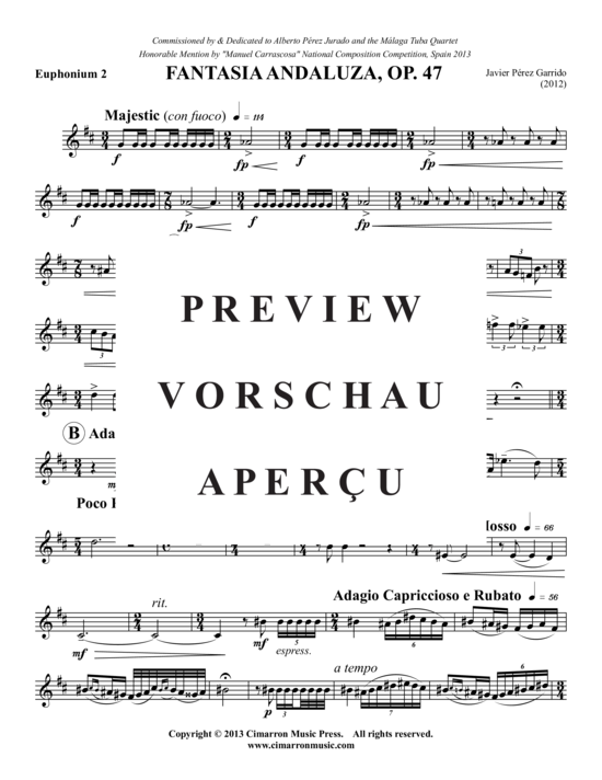 Product gallery: Page 13 of 18 Fantasia Andaluza, Op. 47 , , (2x Baritone, 2x Tuba)