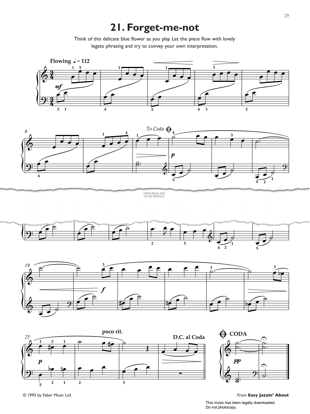 Product gallery: Page 1 of 1 Forget-Me-Not (from 'Easy Jazzin' About), Pam Wedgwood