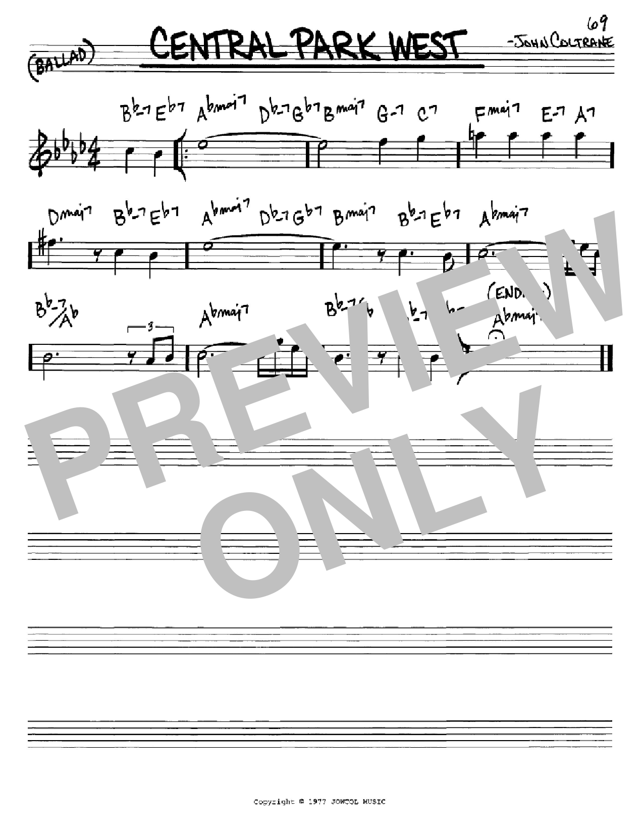 Produktbild zu:  Central Park West - John Coltrane