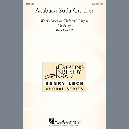 cover: Acabaca Soda Cracker, Cary Ratcliff