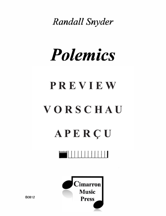 Product gallery: Page 2 of 20 Polemics , , (clarinet and piano)