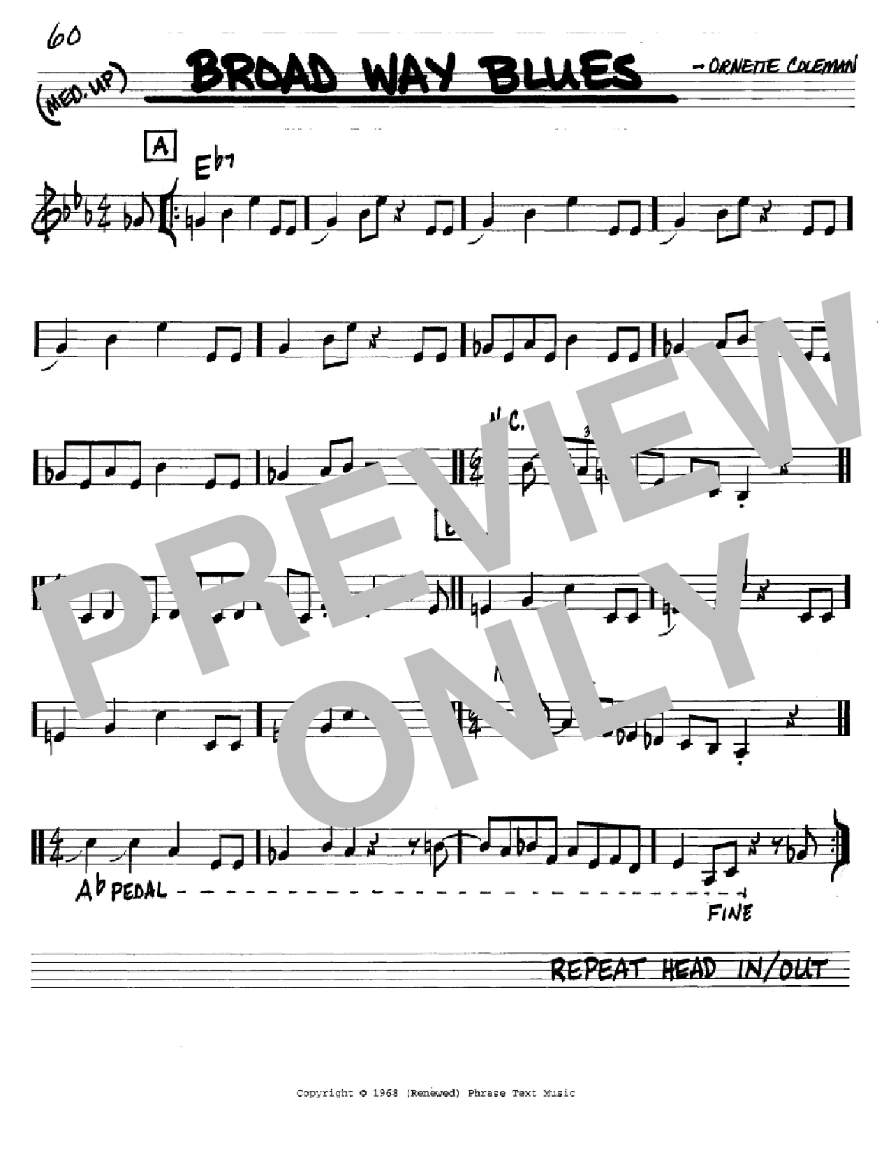 Produktbild zu: Broad Way Blues