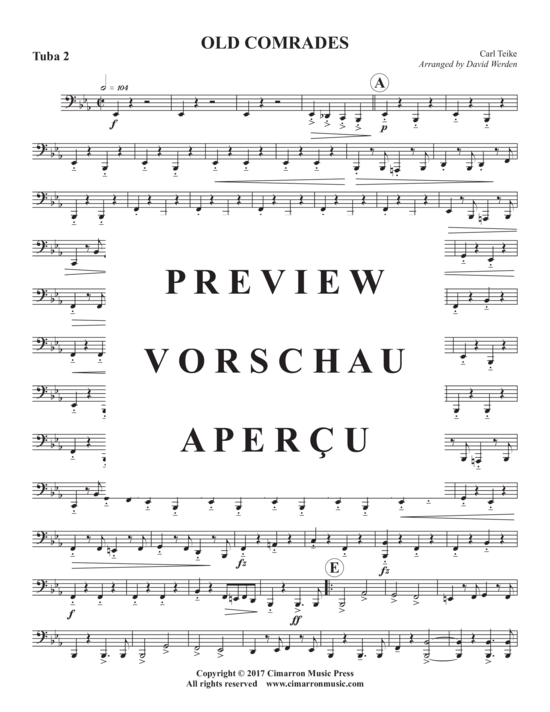 Product gallery: Page 19 of 20 Old Comrades , , (Tuba Quartett EETT)