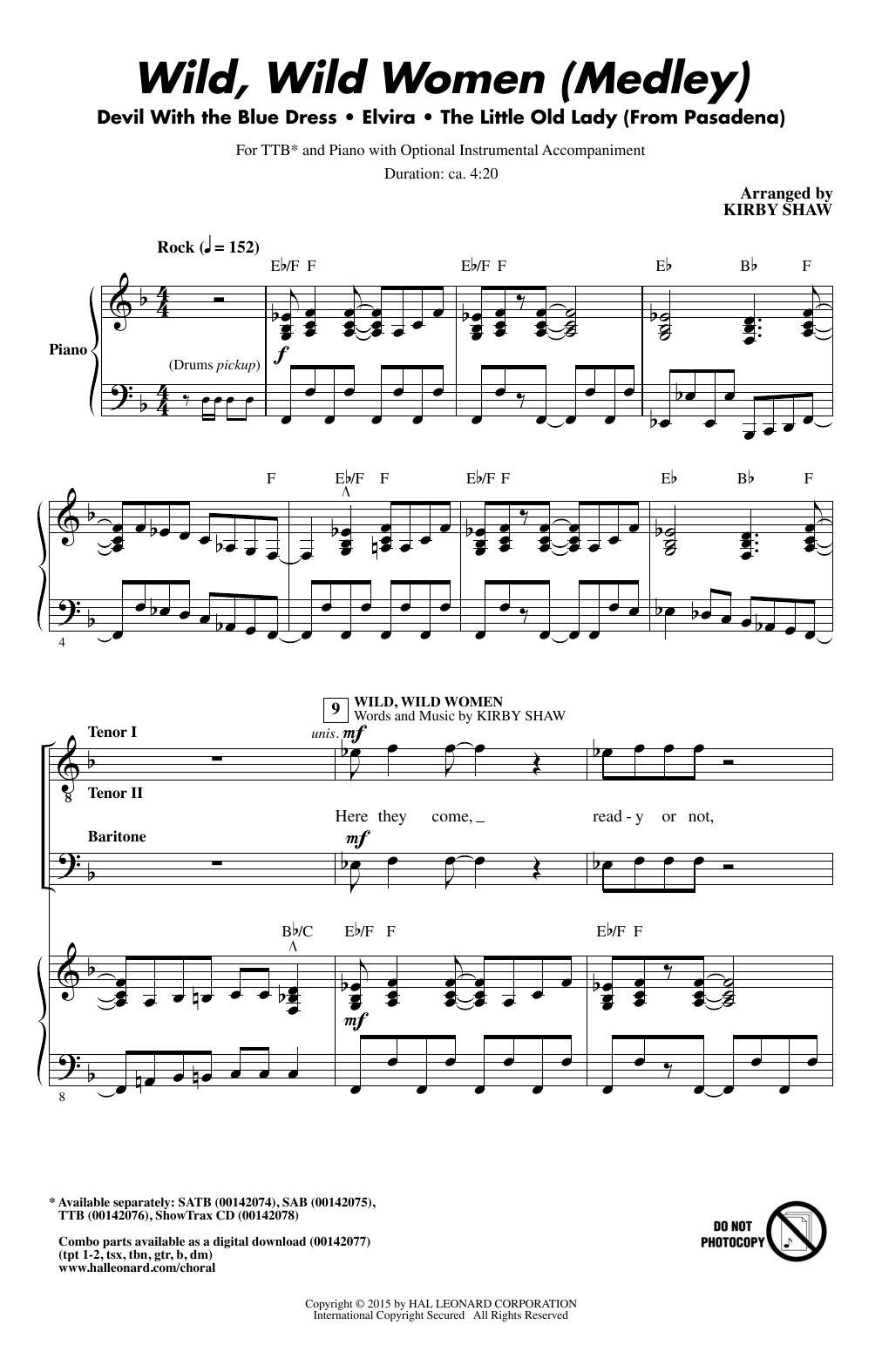 Produktbild zu: Wild, Wild Women (Medley)