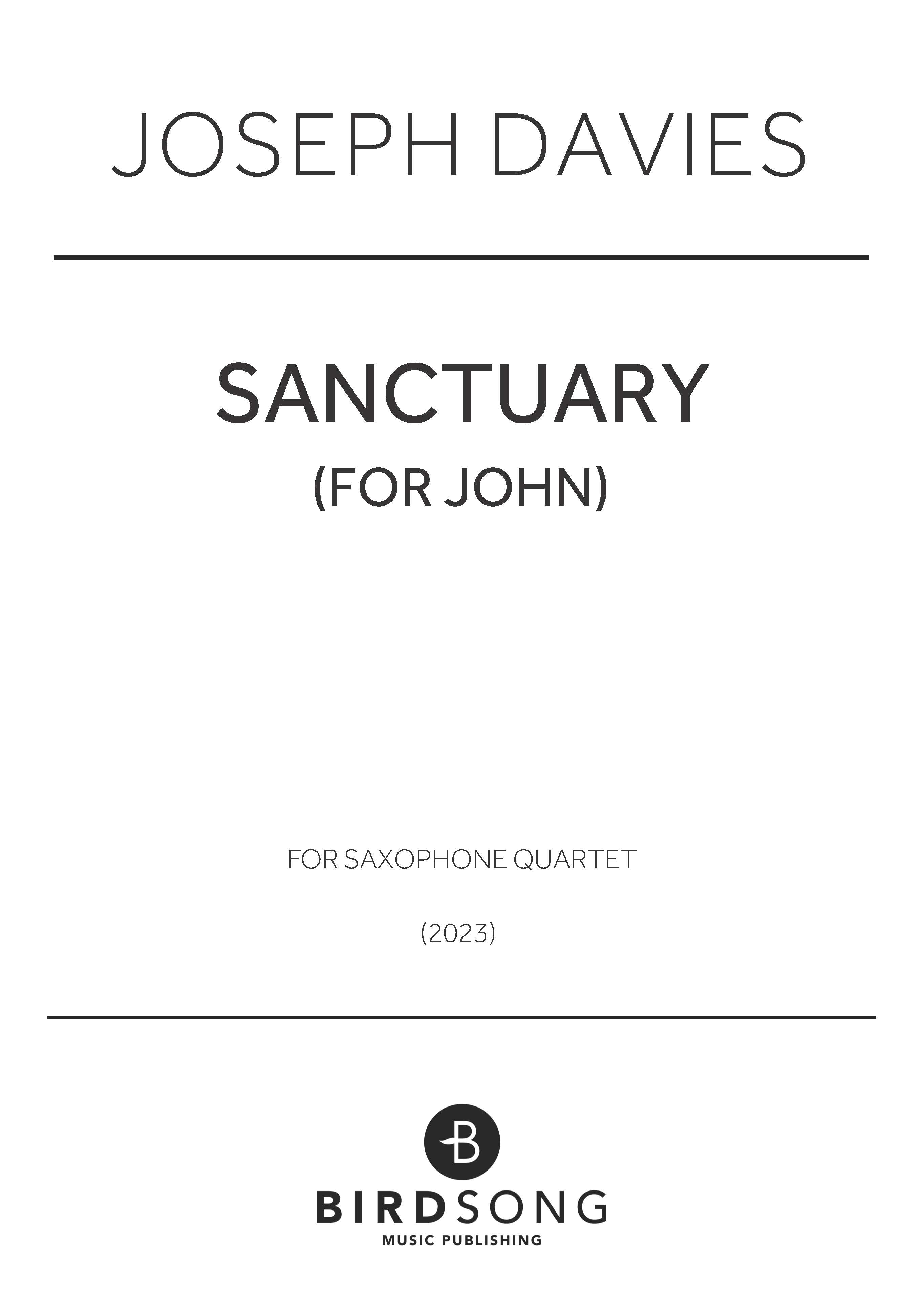 Product picture to: Sanctuary (for John)