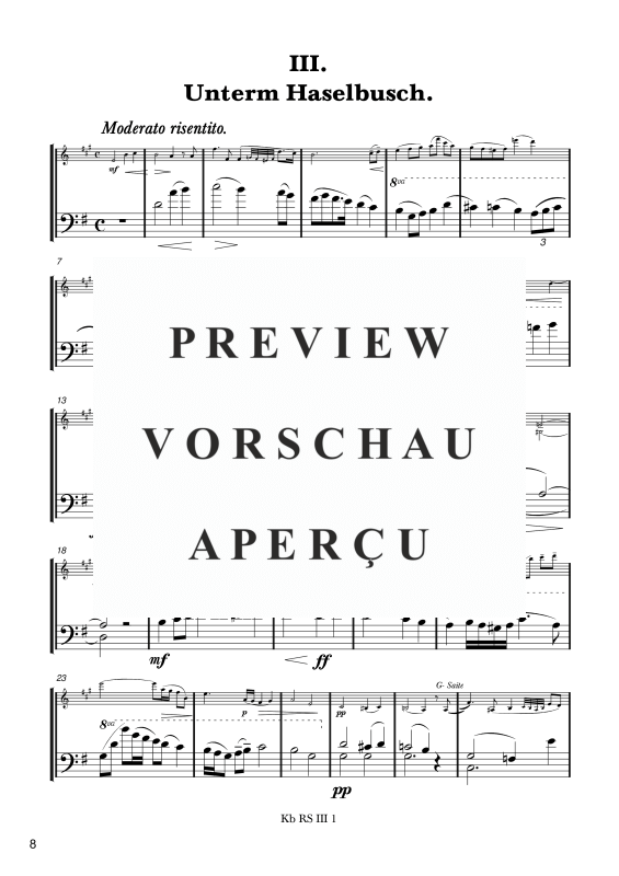 gallery: Romantische Suite Op. 10, , Violine und Kontrabass