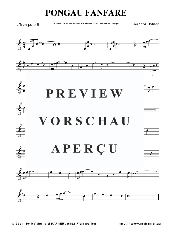 Produktgalerie: Seite 5 von 11 Pongau-Fanfare, , (Blechbläser Quintett)