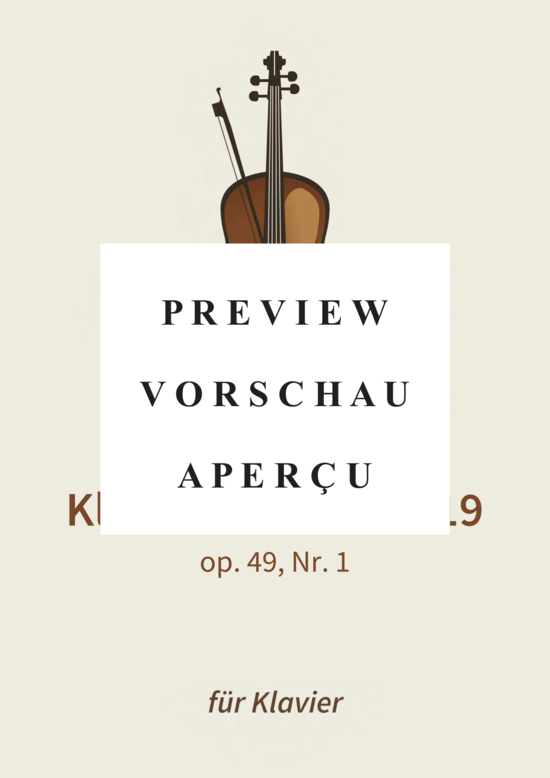 Product gallery: Page 2 of 15 Klaviersonate Nr. 19 - op. 49, Nr. 1 , , Piano Solo