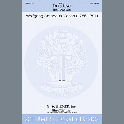 cover: Dies Irae (from Requiem), , Chor