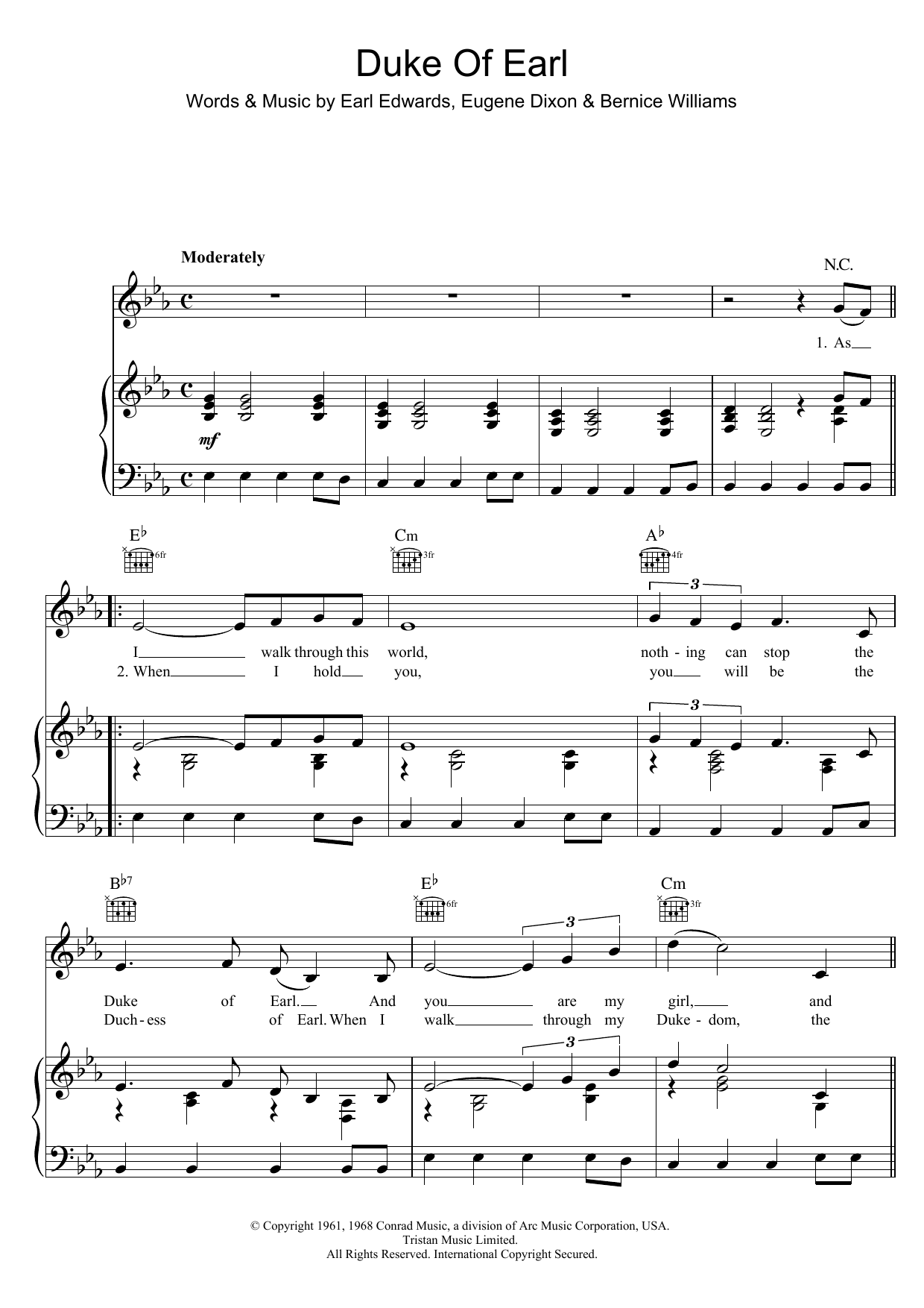 Produktgalerie: Seite 1 von 1 Duke Of Earl, Jean Chandler, Gesang, Gitarre, Klavier