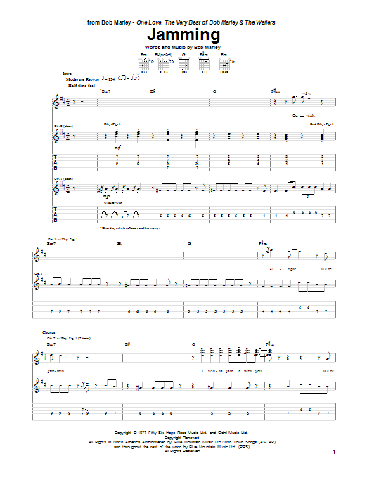 Product gallery: Page 1 of 1 Jamming, Bob Marley