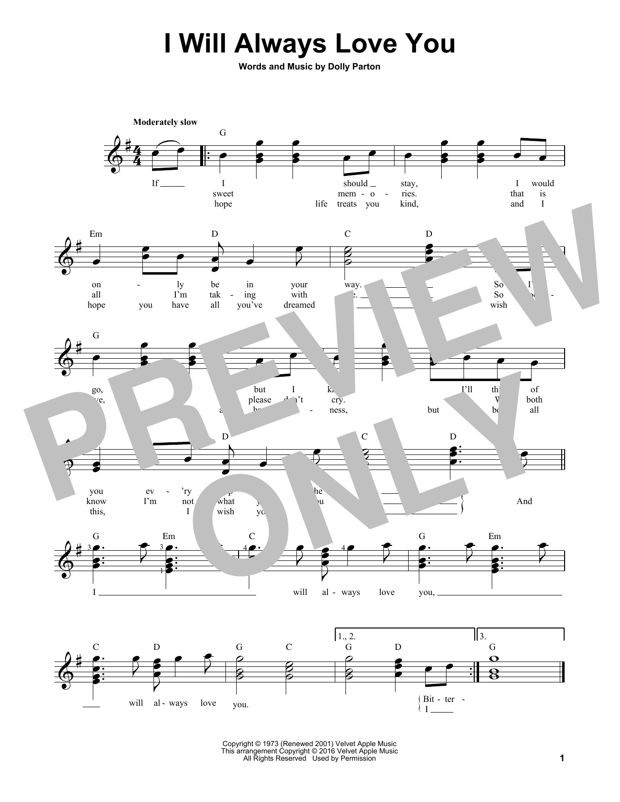 Product gallery: Page 1 of 1 I Will Always Love You, Whitney Houston