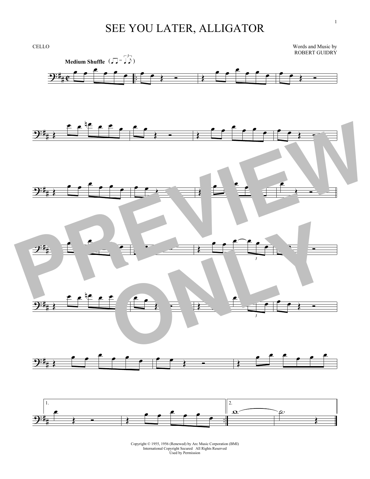 Produktgalerie: Seite 1 von 1 See You Later, Alligator, Bill Haley & His Comets, Violoncello