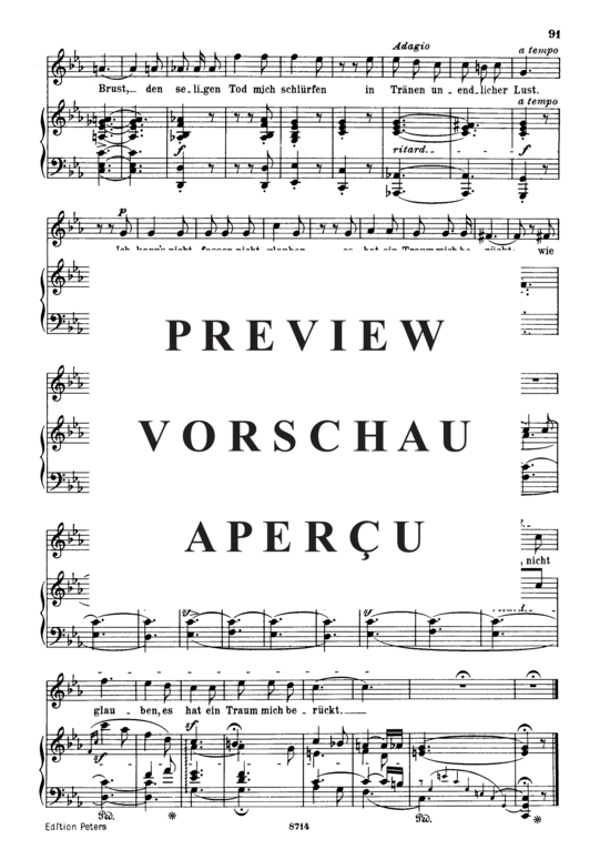 Product gallery: Page 3 of 3 Ich kann's nicht fassen, Op.42 No.3, , Medium Voice and Piano