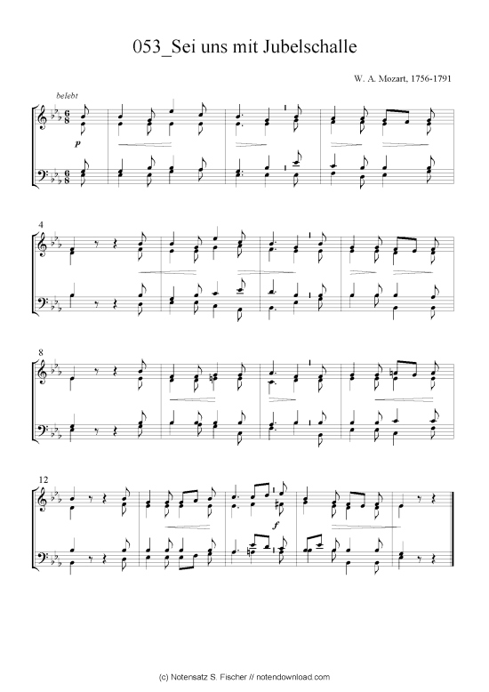 Produktbild zu: Sei uns mit Jubelschalle W. A. Mozart, 1756-1791