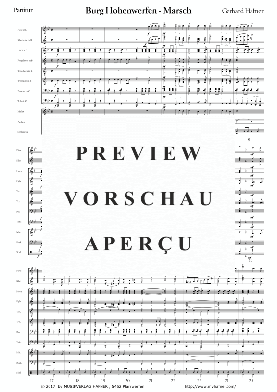 Product gallery: Page 6 of 11 Burg Hohenwerfen-Marsch, , (large wind orchestra)