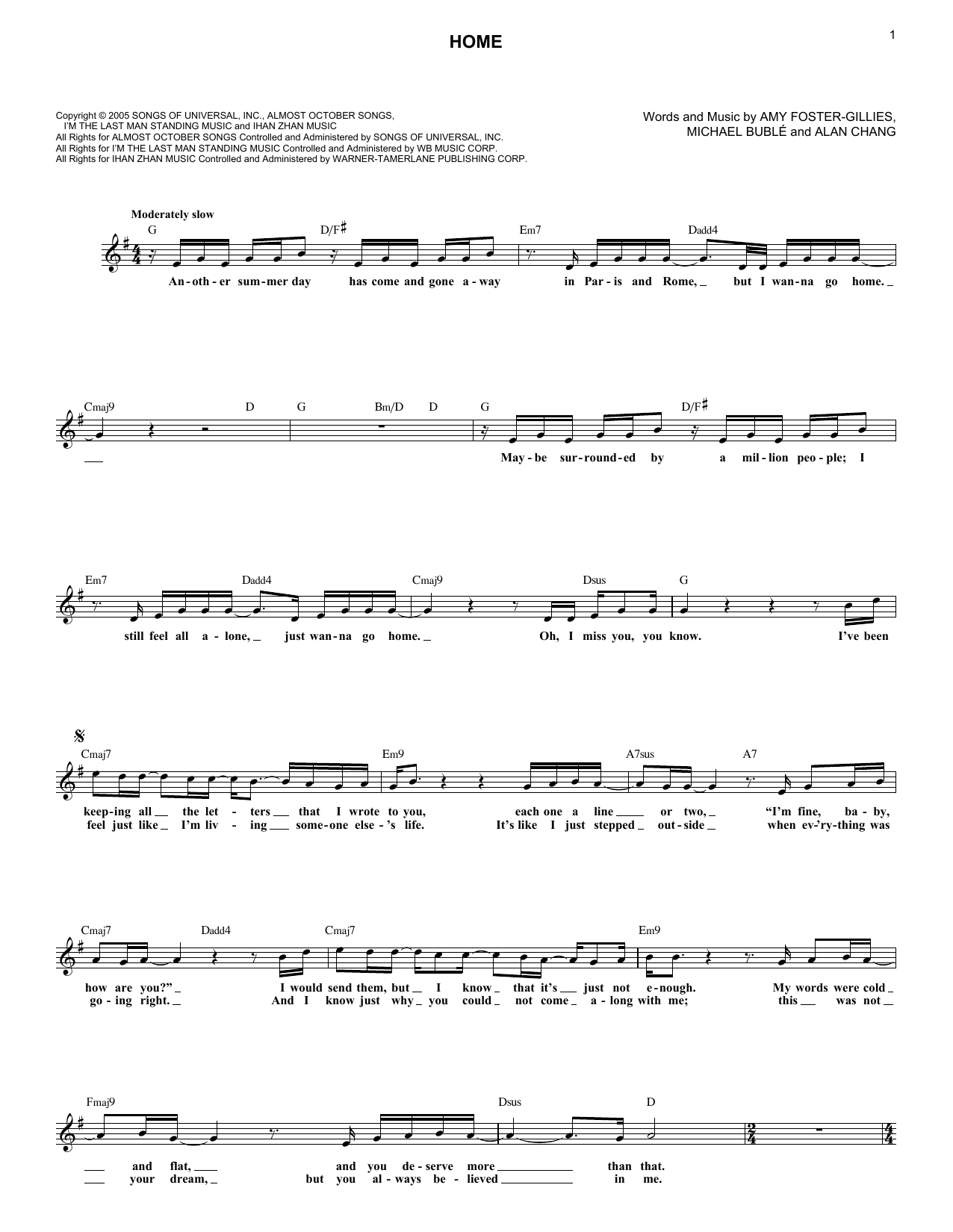 Produktgalerie: Seite 1 von 1 Home, Michael Bublé, Melodieinstrument