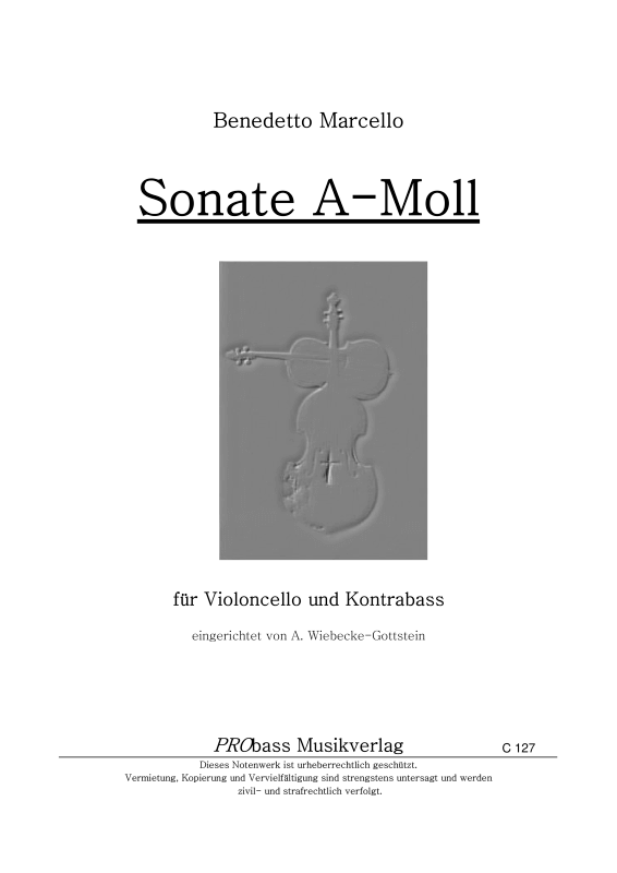 Produktbild zu: Sonate A-MollBenedetto Marcello