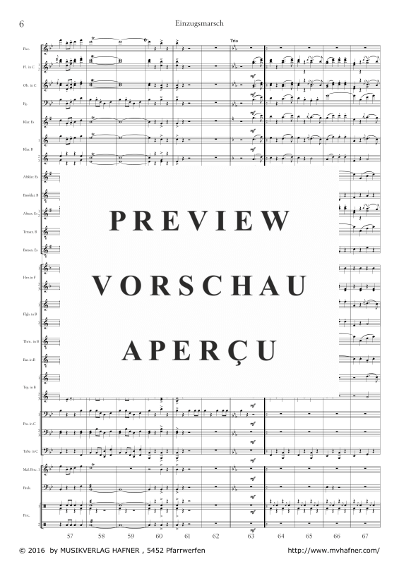Product gallery: Page 11 of 11 Einzugsmarsch, , (large wind orchestra)