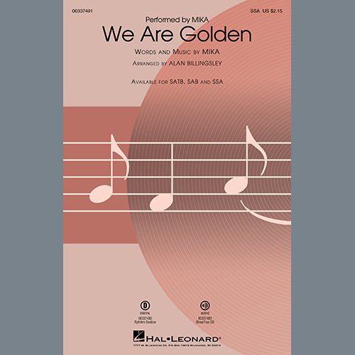 Produktbild zu: We Are Golden (arr. Alan Billingsley)