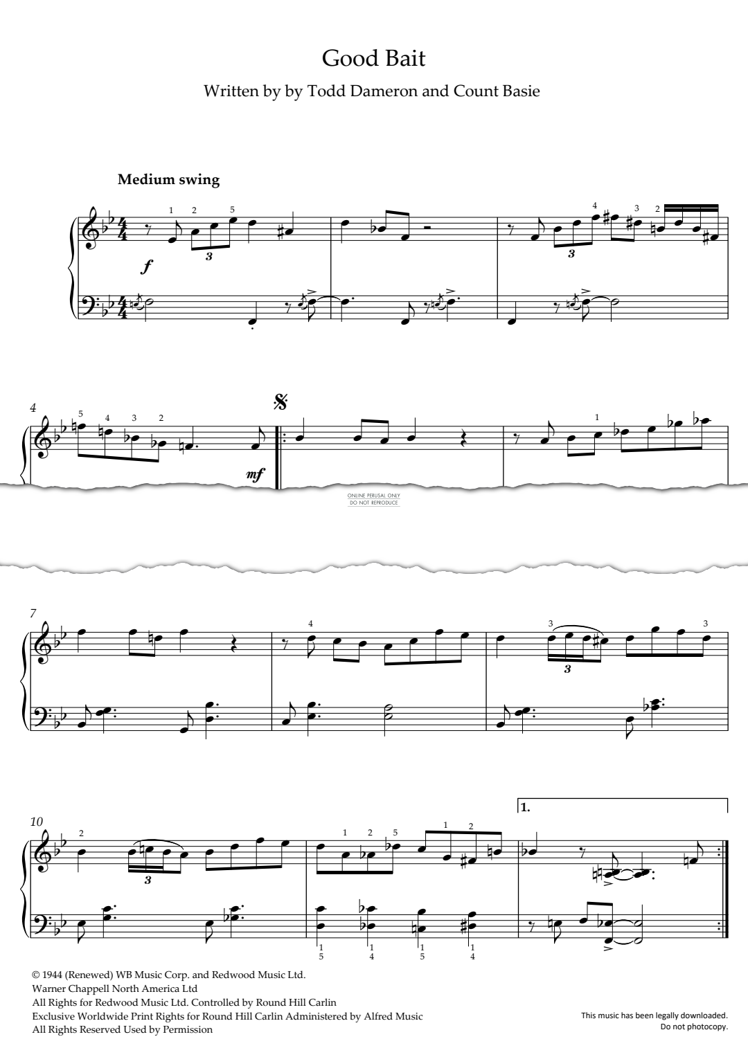 Product gallery: Page 1 of 1 Good Bait, Count Basie