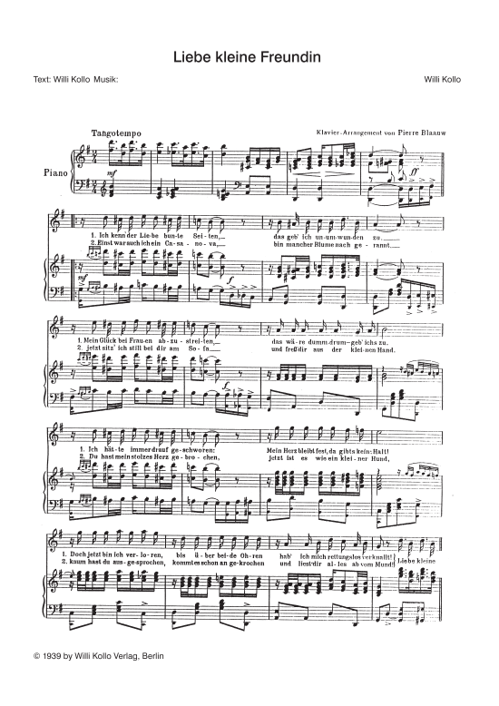 Produktbild zu: Liebe kleine FreundinWilli Kollo