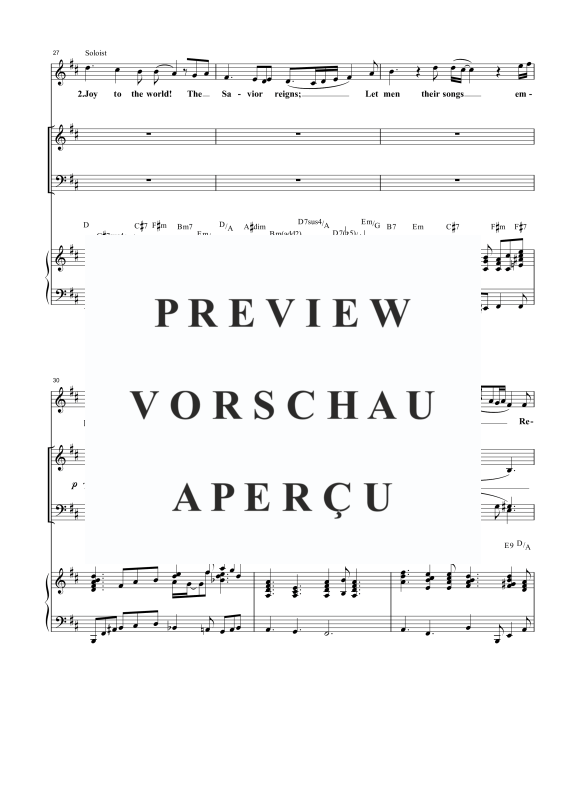 gallery: Joy To the World, , Gemischter Chor und Klavier