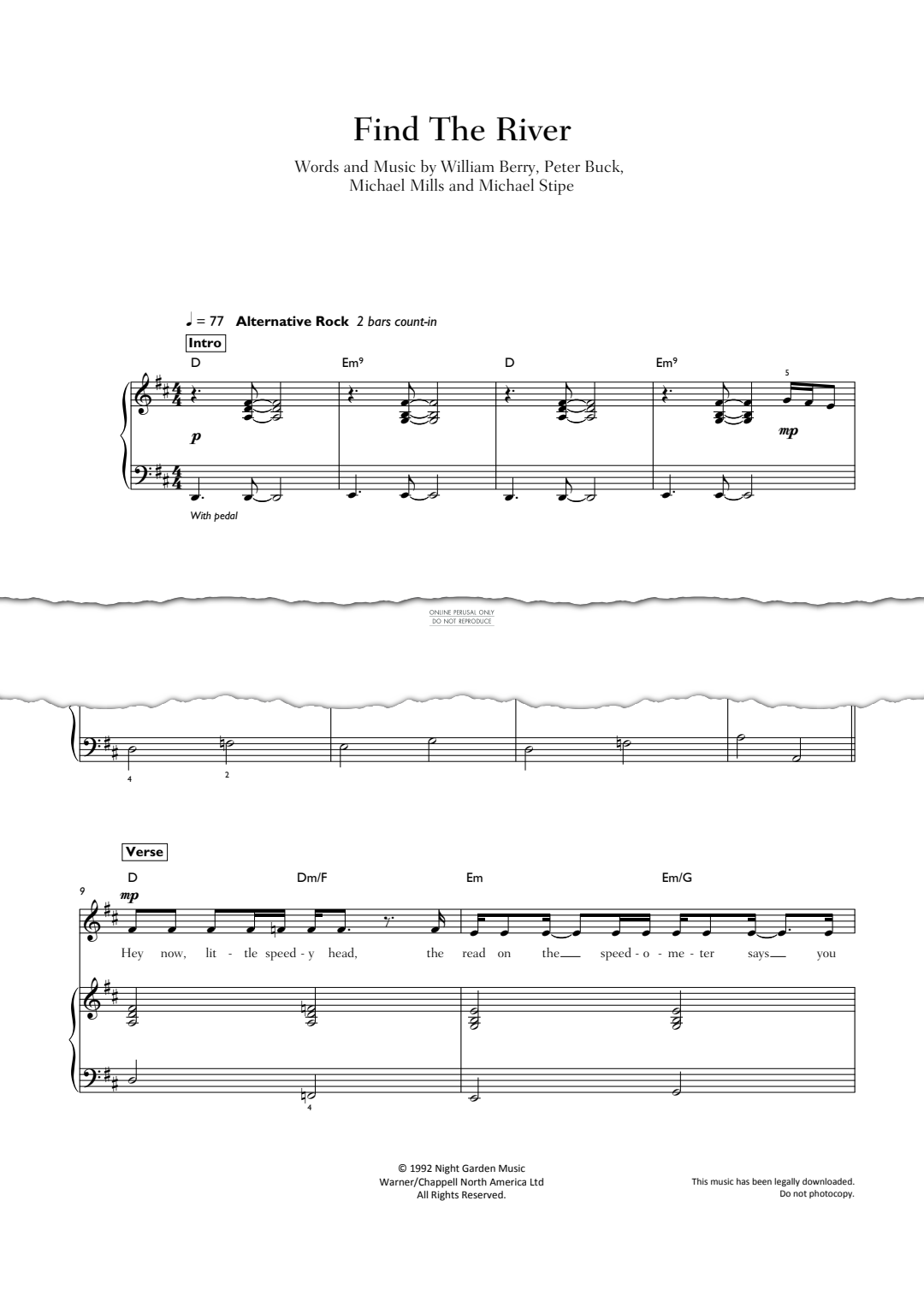 Product gallery: Page 1 of 1 Find The River, R.E.M.