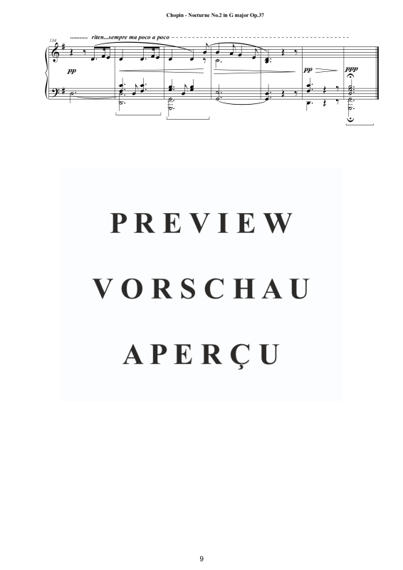 Product gallery: Page 10 of 10 Nocturne No. 2 in G major Op. 37, , Solo Piano