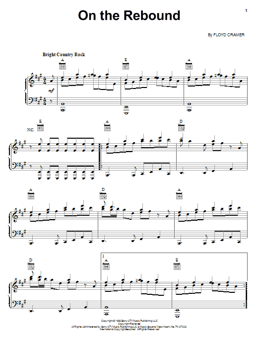 Produktgalerie: Seite 1 von 1 On The Rebound, Floyd Cramer, Gesang, Gitarre, Klavier