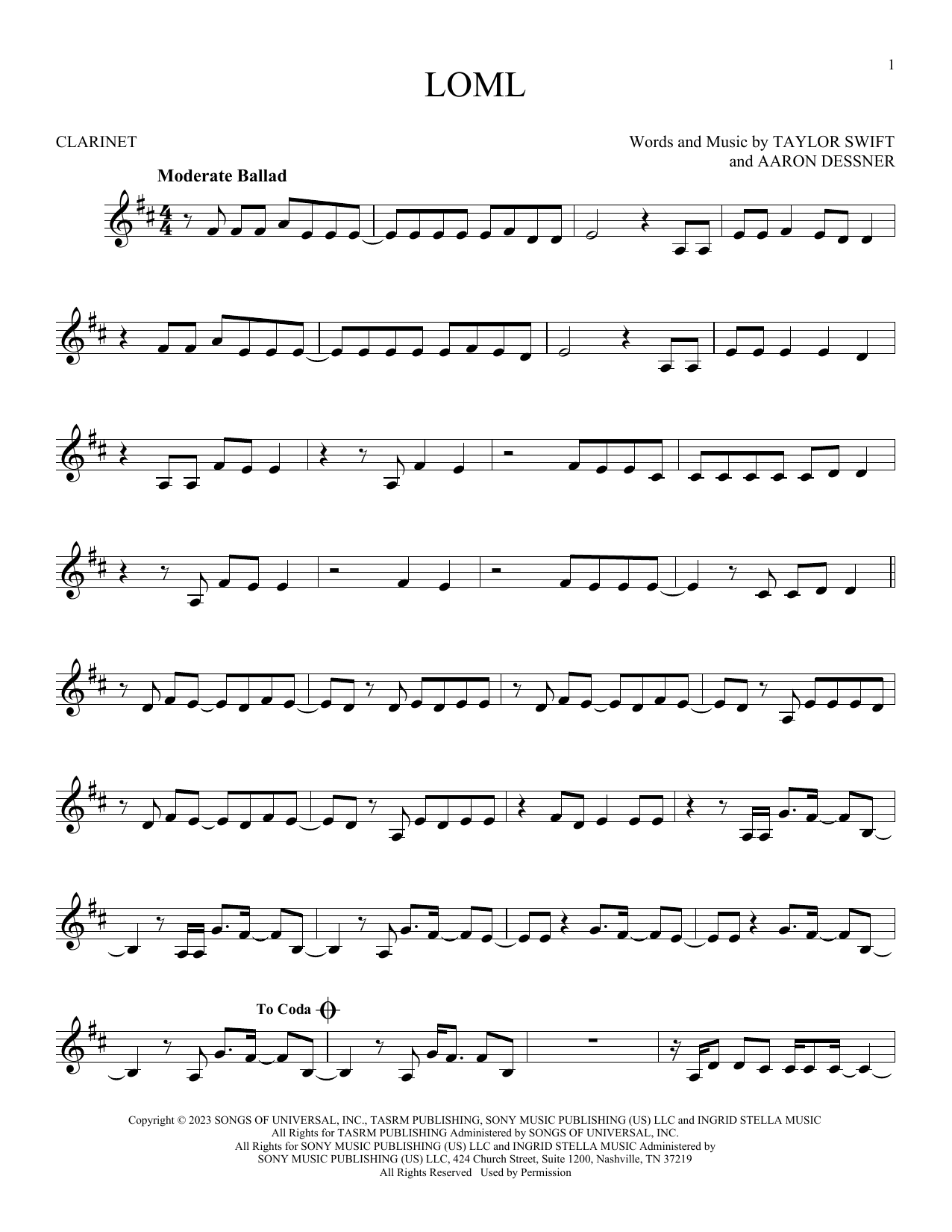 Product gallery: Page 1 of 1 Loml, Taylor Swift