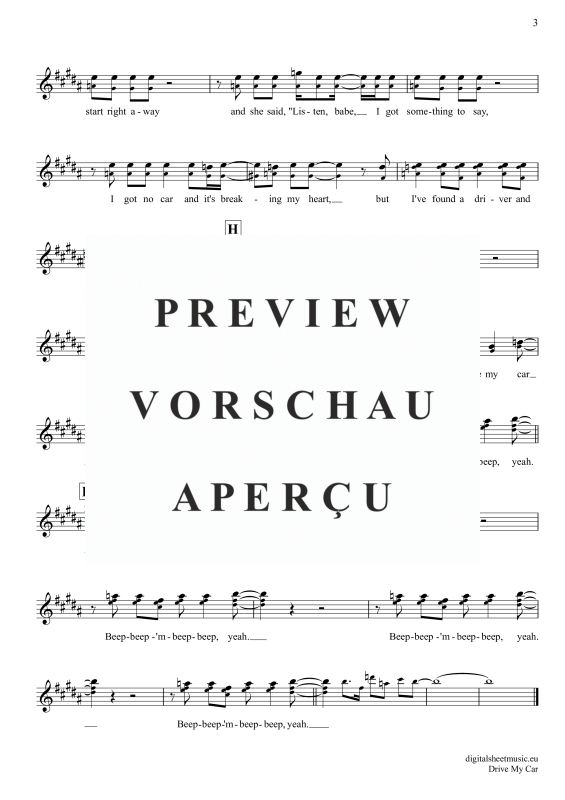 gallery: Drive My Car, Beatles, The, Alt-Sax