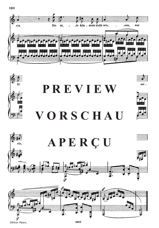 Product gallery: Page 4 of 4 Und wüßten's die Blumen, die kleinen Op.48 No.8, , High Voice and Piano