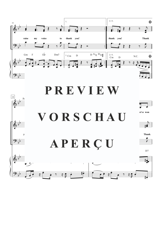 gallery: I Thank You, , Gemischter Chor SAB und Klavier