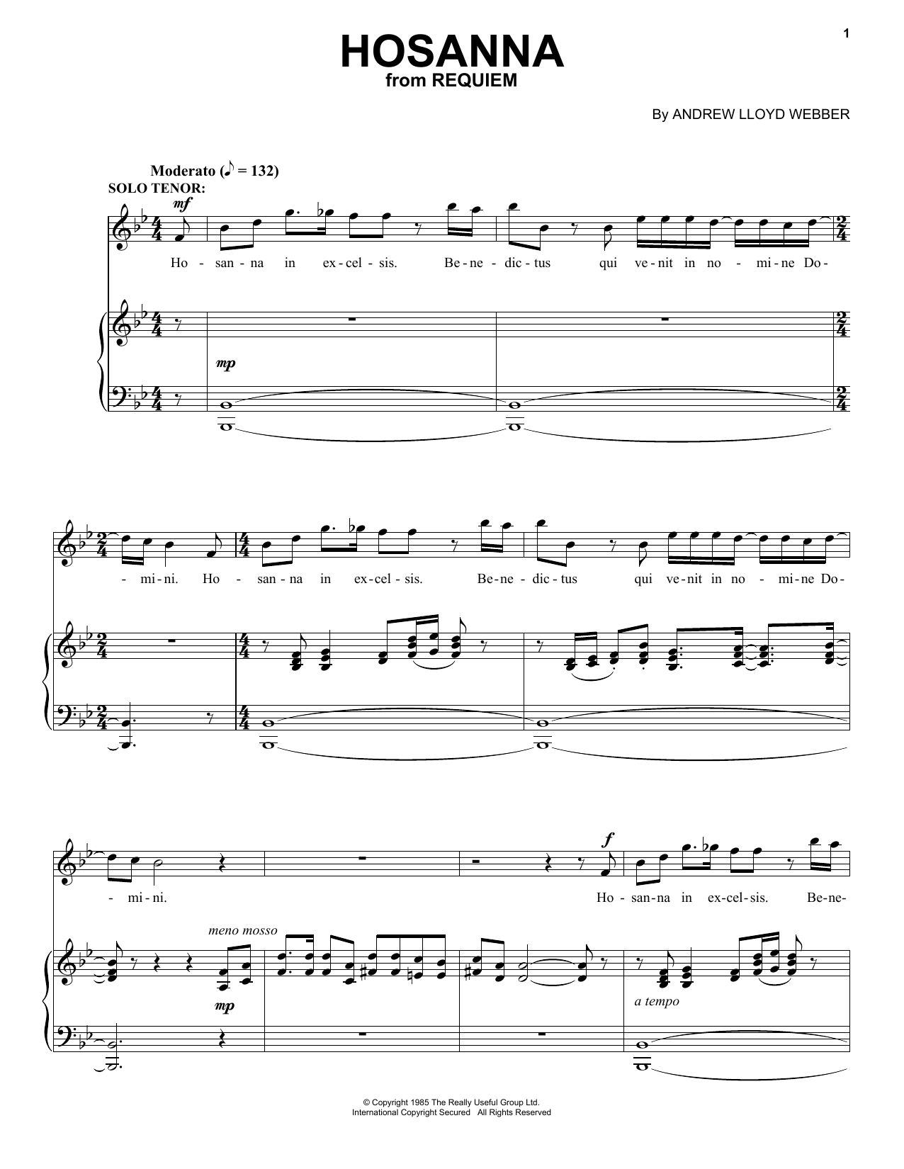 Produktbild zu: Hosanna
