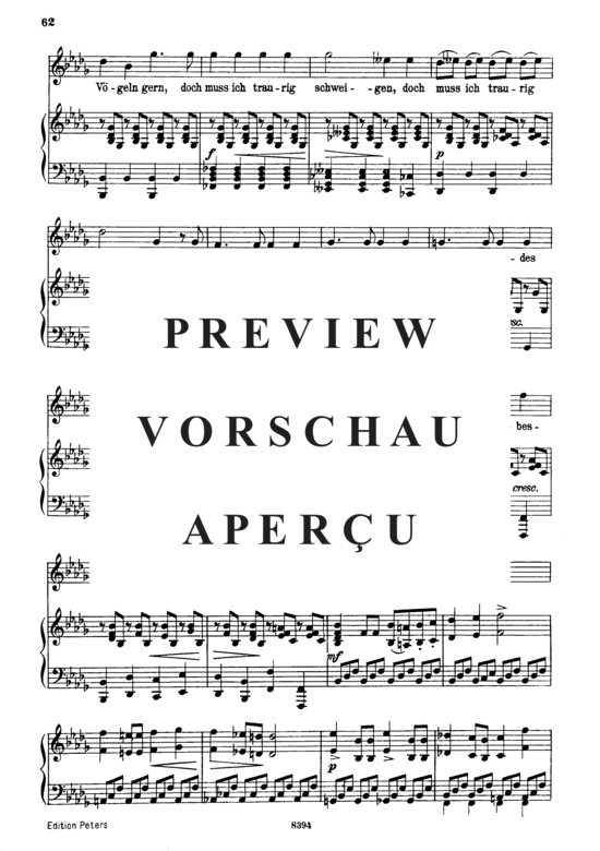 Product gallery: Page 7 of 10 Im Walde D.834, , High Voice and Piano